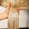 NS Collection-String Door Curtain Window Panel Room Divider Crystal Tassel Fringe Beaded-Goden