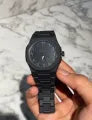 Arabic Aura Watch 2025 Black Modern Creative Design Waterproof Stainless Steel Chain Quartz Movement, watch for boys, watches for mens, watches for boys, watch for kids, watch for men luxury, watch box for men,
