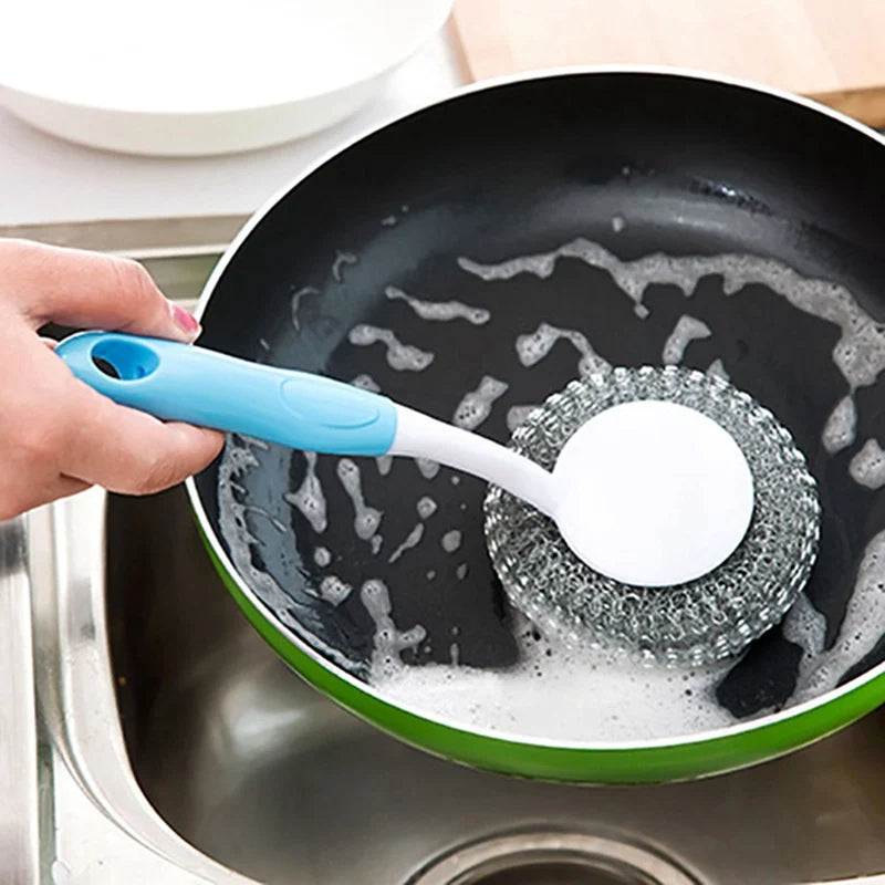 1 PC Steel Wire Ball Brush with Long Handle Regular price