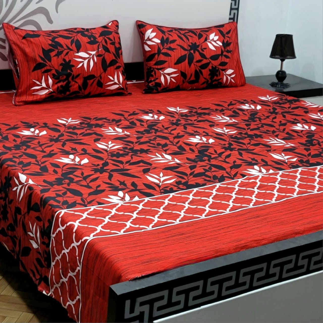 Dazzling Point High Quality KING SIZE Fine Soft Cotton Unique Designed Top Famous Colors Bedsheet