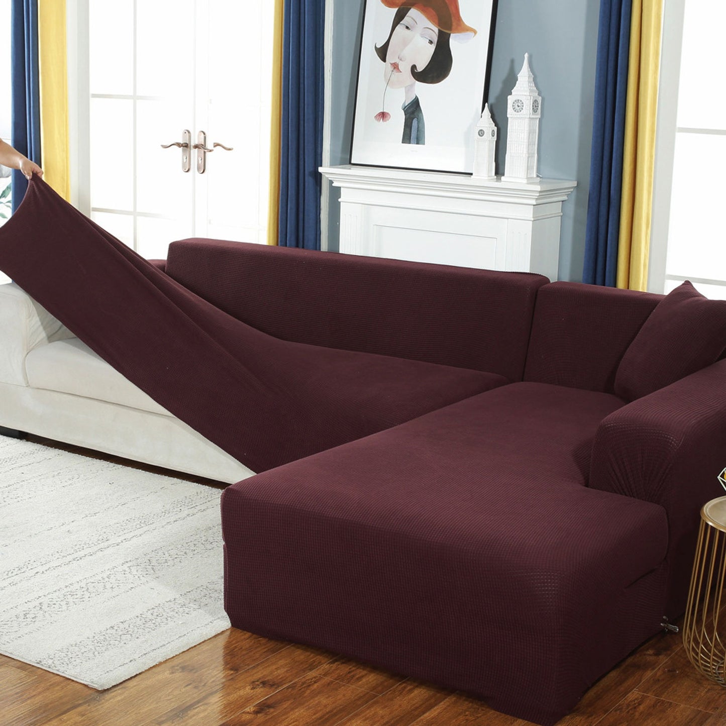 Best Stretchable Sofa Cover 1 to 7 Seater and L Shape Fine Jersey Covers Slips 2 3 4 5 6 and 2+2 3+2 3+3 3+4 4+4 Standard and Jumbo Size