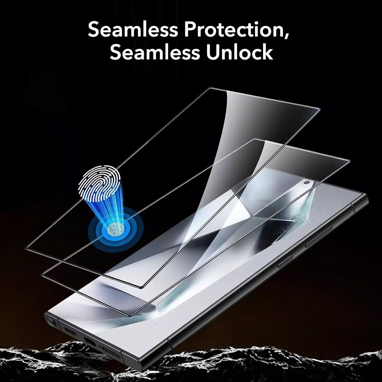 Samsung S24 Ultra /S23 Ultra/S22 Ultra/S21 Ultra/ S25 Ultra Clear Tempered Gorilla Glass Screen Protector