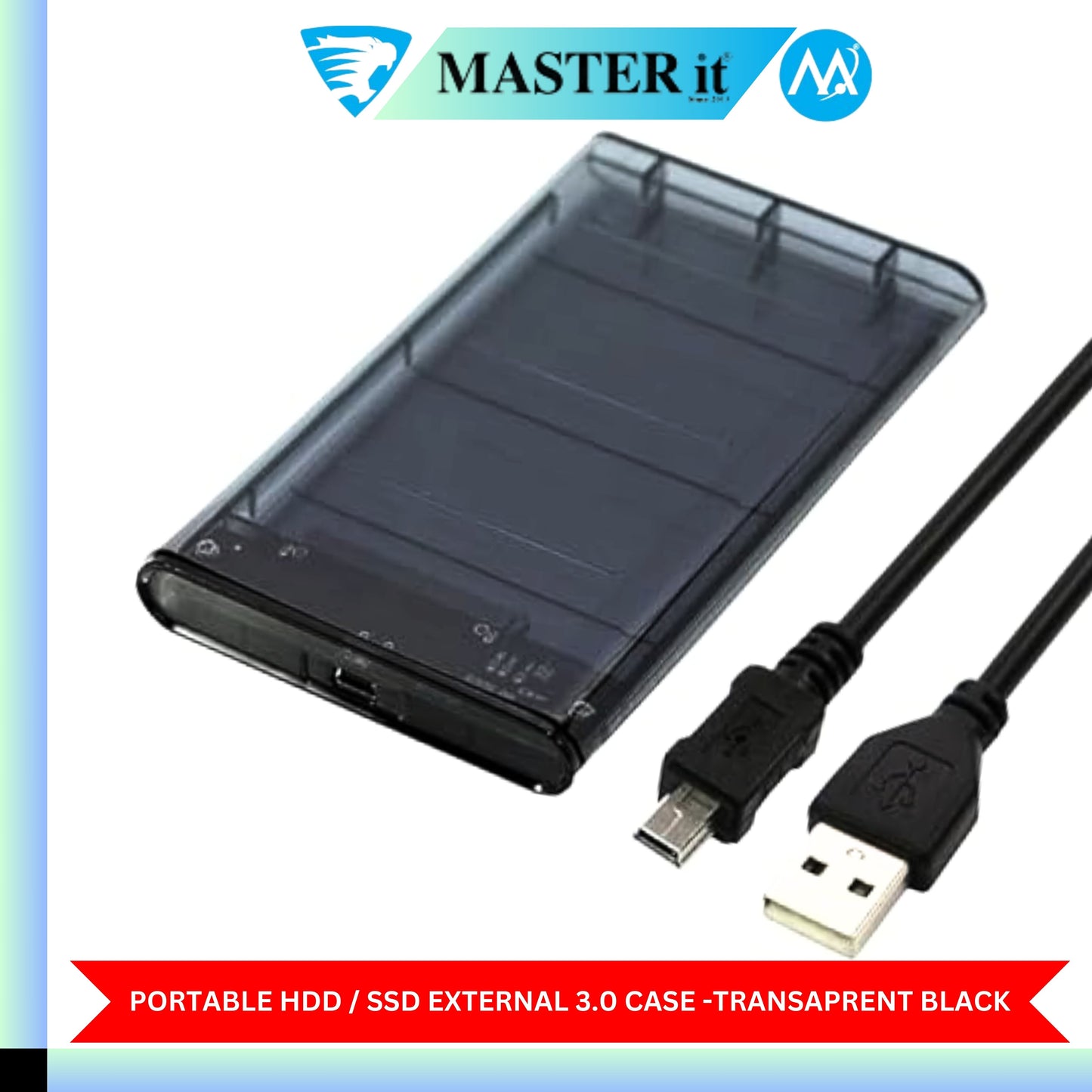 USB 3.0 Portable HDD SSD 2.5" Hardrive External Case - 2.5" Hard Drive Case 5Gbps High Speed Fast Data Transfer
