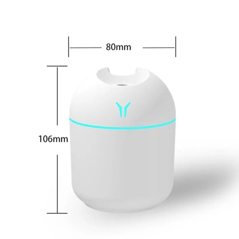Portable Mini Air Humidifier USB Desktop Humidifier for Car Bedroom Air Diffuser Fogger Mist Maker Sprayer with LED Night Lamp
