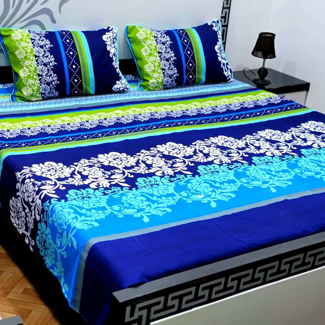 Dazzling Point High Quality KING SIZE Fine Soft Cotton Unique Designed Top Famous Colors Bedsheet