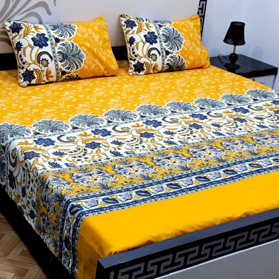 Dazzling Point High Quality KING SIZE Fine Soft Cotton Unique Designed Top Famous Colors Bedsheet