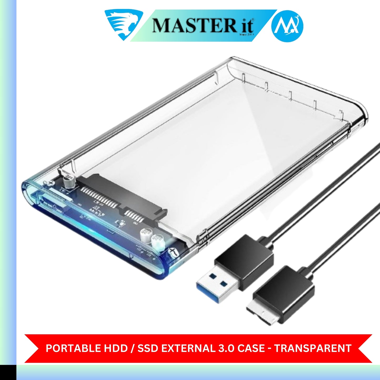 USB 3.0 Portable HDD SSD 2.5" Hardrive External Case - 2.5" Hard Drive Case 5Gbps High Speed Fast Data Transfer