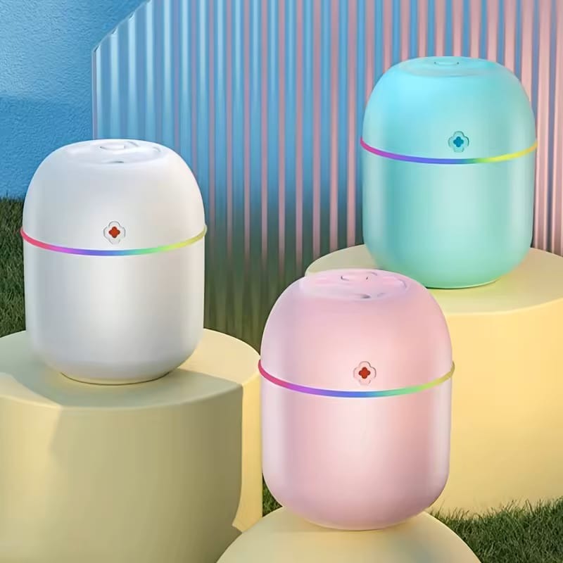 Portable Mini Air Humidifier USB Desktop Humidifier for Car Bedroom Air Diffuser Fogger Mist Maker Sprayer with LED Night Lamp