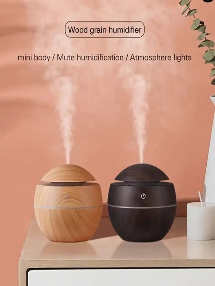 Portable Mini Air Humidifier USB Desktop Humidifier for Car Bedroom Air Diffuser Fogger Mist Maker Sprayer with LED Night Lamp