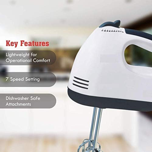 Electric Hand Mixer Cake Egg Beater, Cream Blender Whisker Machine, Hand Beater, Baking Tool_Scarlett Beater