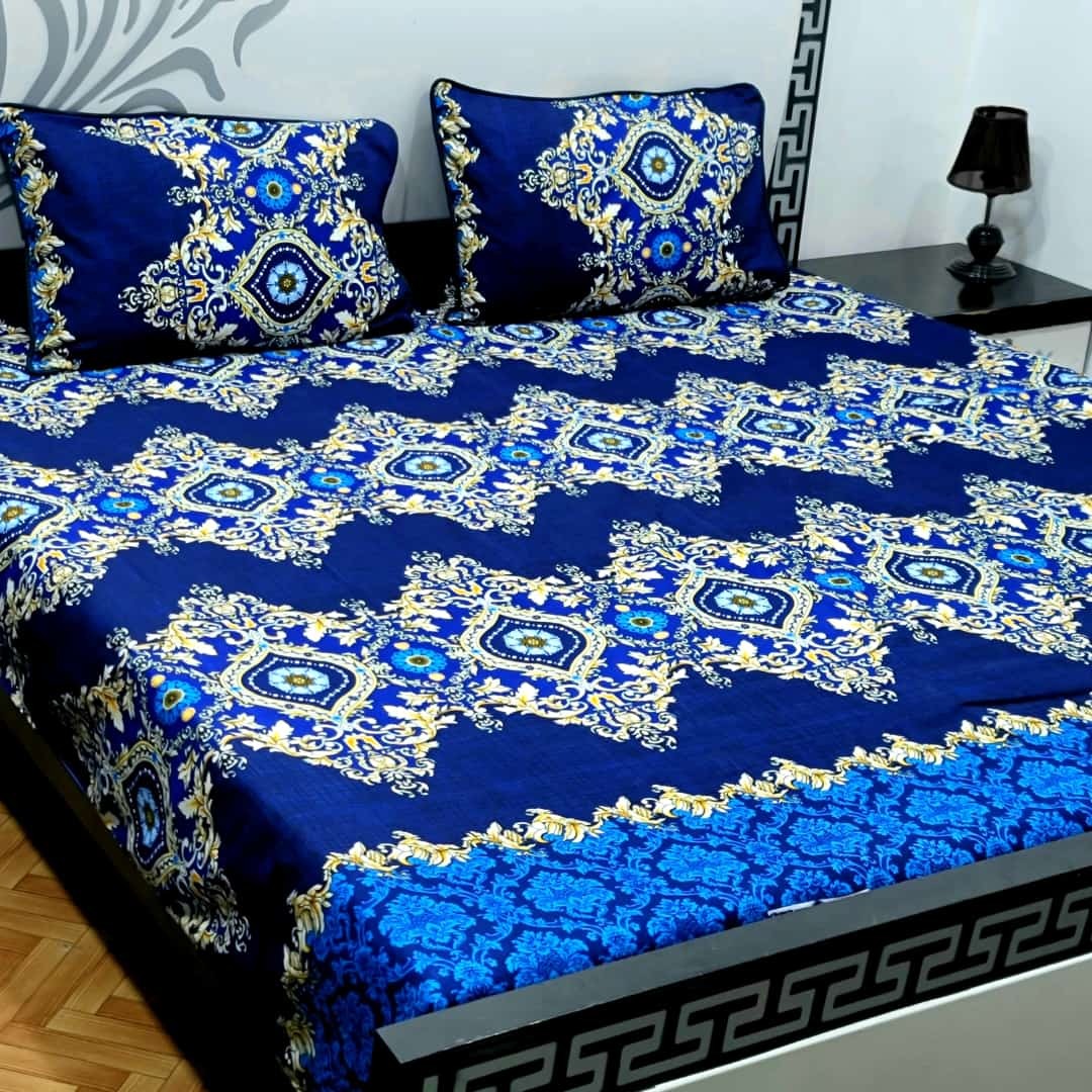 Dazzling Point High Quality KING SIZE Fine Soft Cotton Unique Designed Top Famous Colors Bedsheet