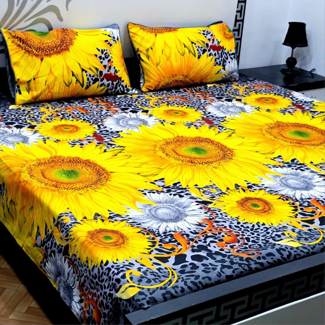 Dazzling Point High Quality KING SIZE Fine Soft Cotton Unique Designed Top Famous Colors Bedsheet