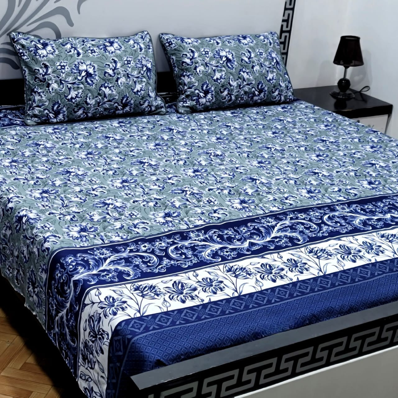 Dazzling Point High Quality KING SIZE Fine Soft Cotton Unique Designed Top Famous Colors Bedsheet