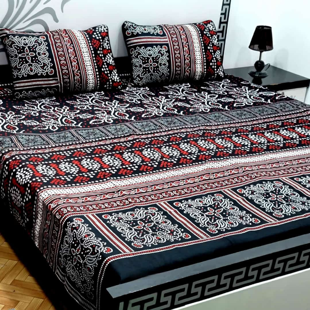 Dazzling Point High Quality KING SIZE Fine Soft Cotton Unique Designed Top Famous Colors Bedsheet
