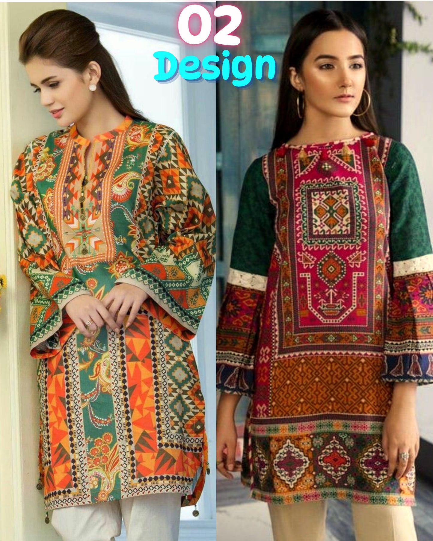 Shah Kamal Fabrics Unstitched Suit 1 Piece Trending All-over New Season Collection-Swiss Lawn Printed Shirt For Women-SL72