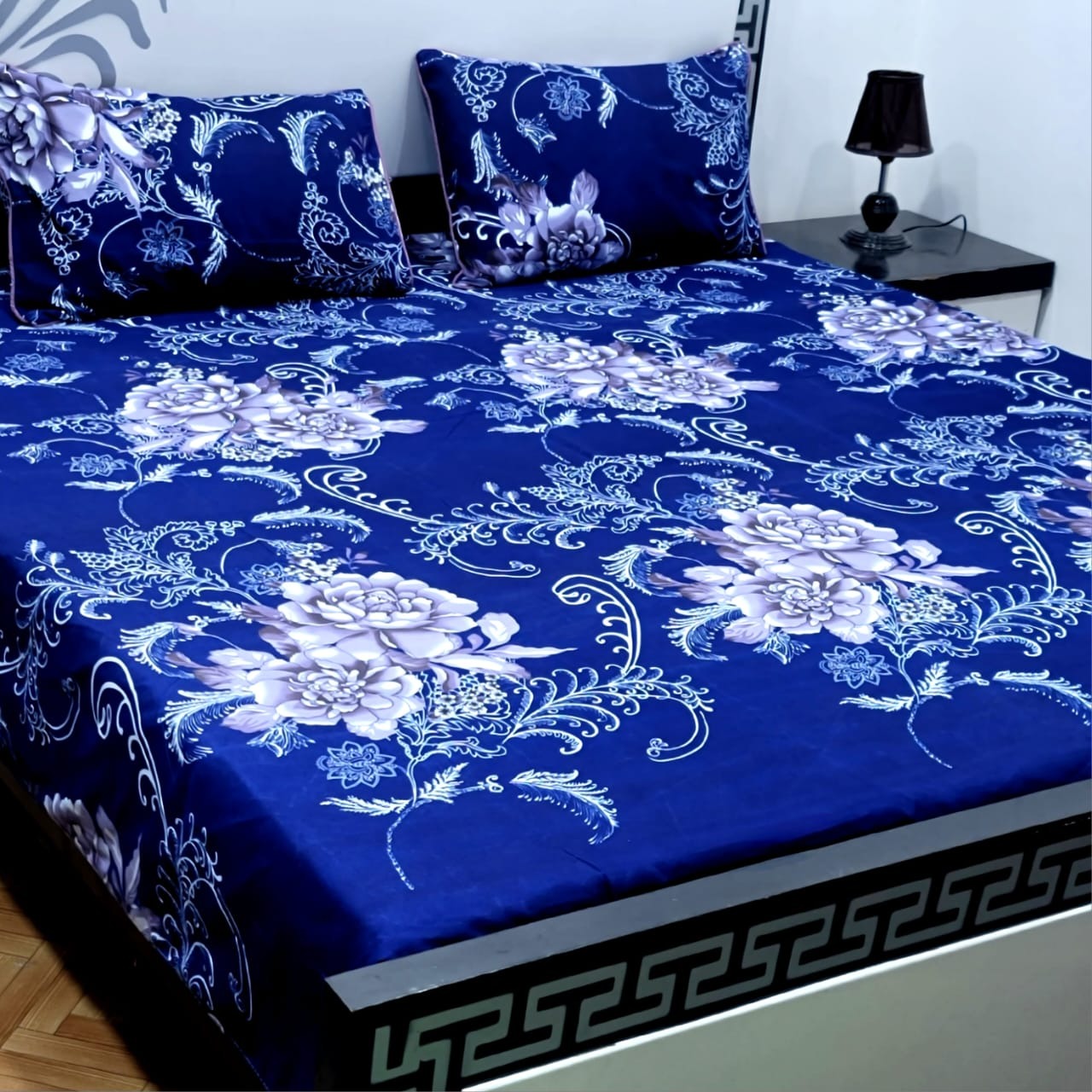 Dazzling Point High Quality KING SIZE Fine Soft Cotton Unique Designed Top Famous Colors Bedsheet
