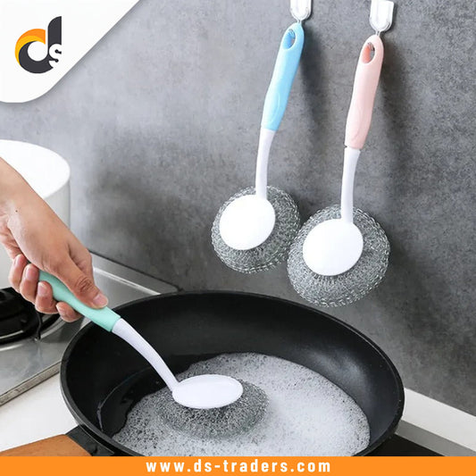 1 PC Steel Wire Ball Brush with Long Handle Regular price