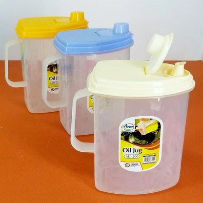 ARONI 1-LITRE KITCHEN PLASTIC OIL JUG