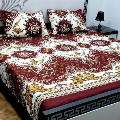 Dazzling Point High Quality KING SIZE Fine Soft Cotton Unique Designed Top Famous Colors Bedsheet