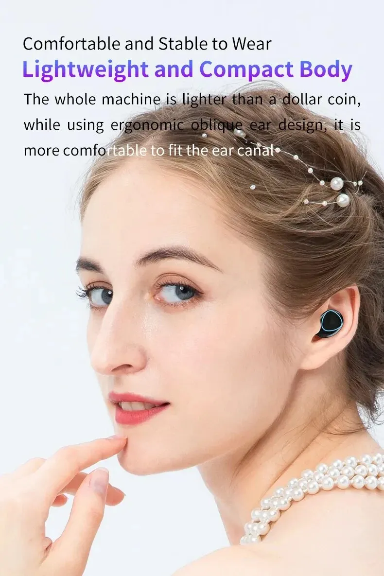 New M10 Earbuds TWS Bluetooth Headphones 3500mAh Charging Box Wireless Earphones With Microphone 9D Air buds Stereo Sports Waterproof Ear buds Headset