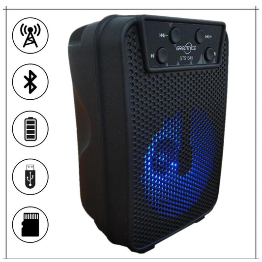 GTS 1345, 1346, 1349, 1371, 1347 Portable Rechargeable Wireless Bluetooth Speaker With FM Radio USB & SD Card Supported High Quality Sound & Extra Base