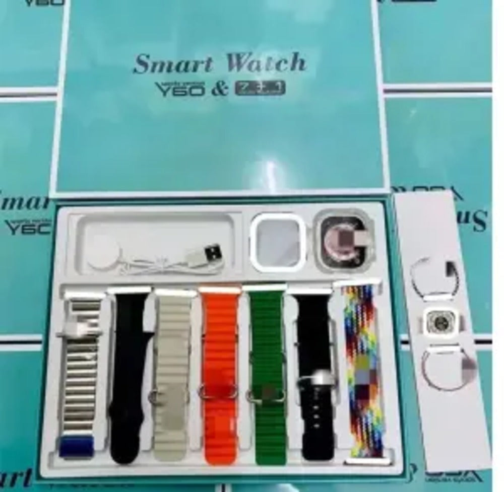 7 in 1 Ultra Smart Watch | Y60 Ultra Smart Watch | 2.12 HD Display | Bluetooth Calling | All Sports Features