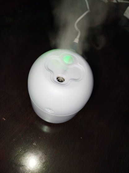 Portable Mini Air Humidifier USB Desktop Humidifier for Car Bedroom Air Diffuser Fogger Mist Maker Sprayer with LED Night Lamp