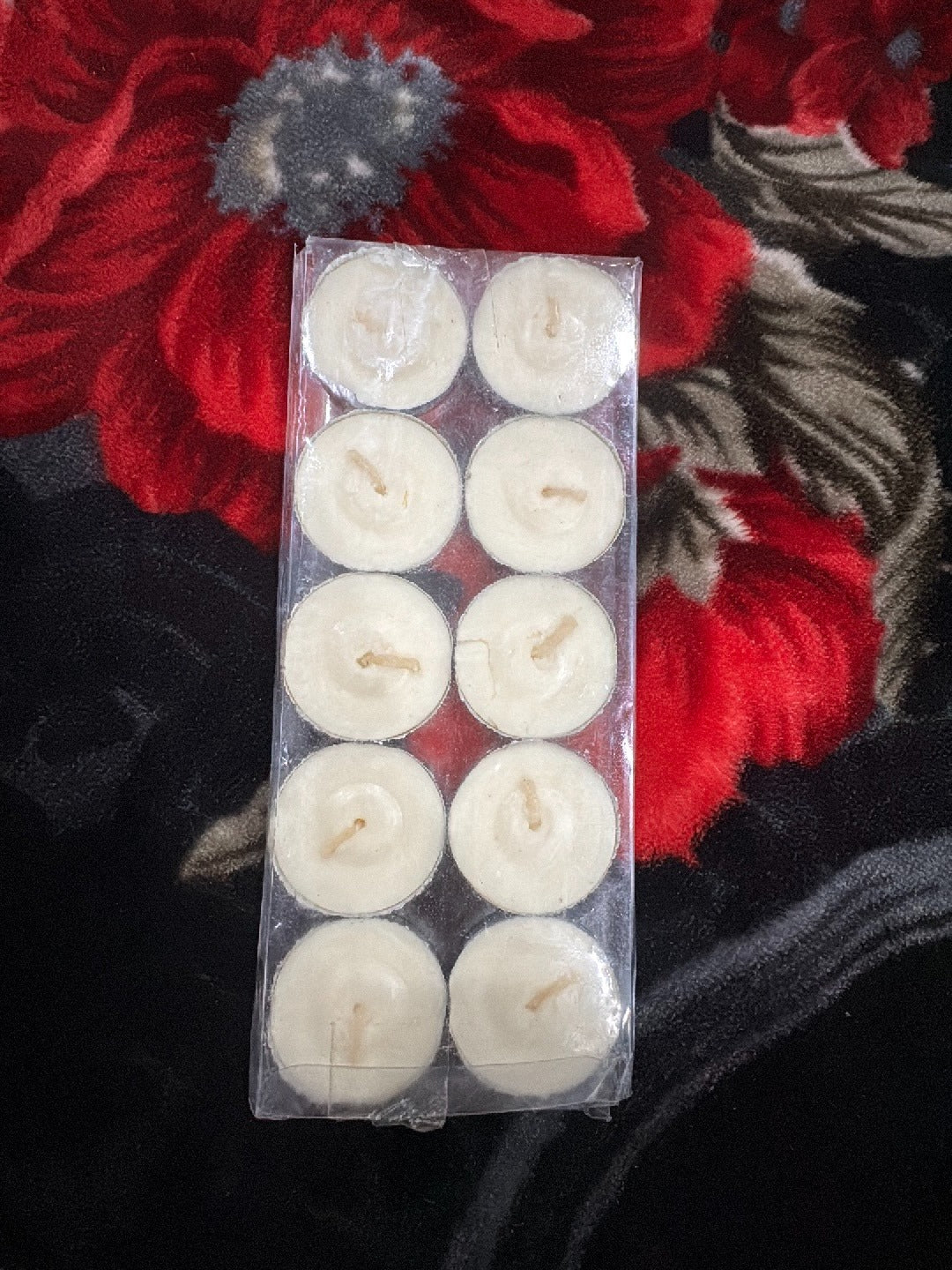 Pack Of 10 - Romantic Floating Light Sweet NONE Scented Wax Candles