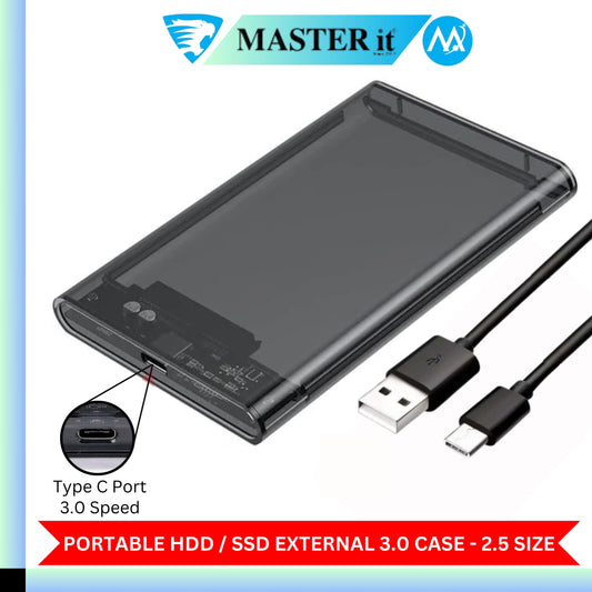 USB 3.0 Portable HDD SSD 2.5" Hardrive External Case - 2.5" Hard Drive Case 5Gbps High Speed Fast Data Transfer