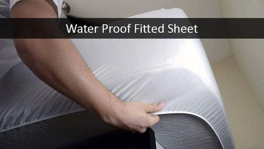King Size - 100% Waterproof Mattress Cover With Strong Elastic Grip 72 x 78 Inches / 6 x 6.5 Feet - Bed Cover Premium Quality Mattress Protector In Fitted Sheet Style