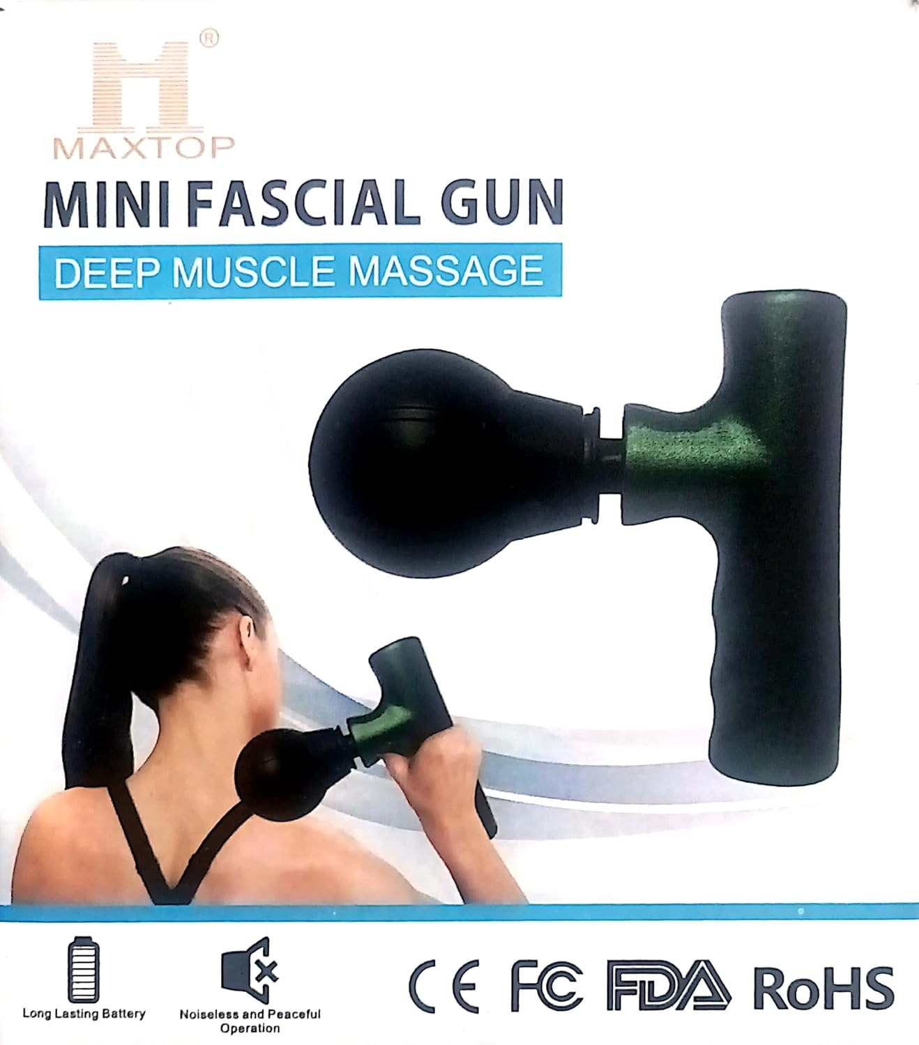 Deep Tissue Massager Fascial Deep Muscle Fitness Chargeable Massager Leg Deep Full Body Relaxation Machine for Unisex. Imported & powerful, massage_pakistan,_massager Imported Model Facial BLD-320 (Fascial Massage_) USB cable